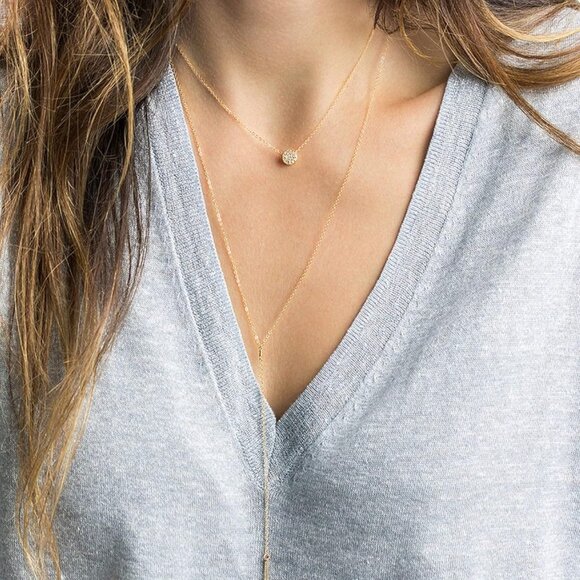 Personalized 14K Gold Plated Pendant Necklace - Perfect for Any Special Occasion - Picture 3 of 6